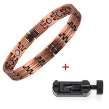Oktrendy arthritis pure copper magnetic bracelet wholesale black copper healing  - £22.60 GBP