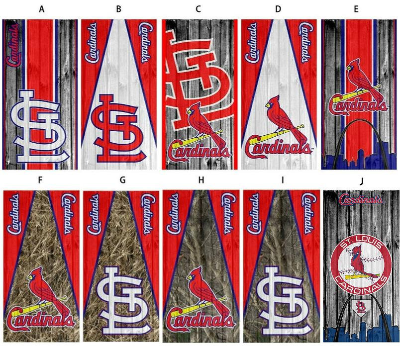 Cornhole Board Vinyl Wrap Cardinals - sold individually