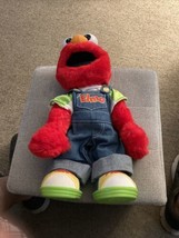 15″ Sesame Street Fisher Price Elmo Doll in Overalls Talks and Moves Tested - £7.93 GBP