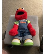 15″ Sesame Street Fisher Price Elmo Doll in Overalls Talks and Moves Tested - £8.00 GBP