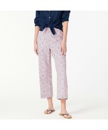 J Crew Pull-On Crop Pants with Pockets Liberty Phoebe Floral Size 4 - £55.78 GBP