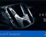 2010 Honda Accord Crosstour Owner&#39;s Manual Guide Book [Unknown Binding] ... - £30.53 GBP