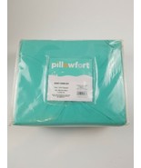 Pinch Pleat Duvet Cover Set Full/Queen 3pc Pillowfort Mint Aqua Teal Green  - $19.00