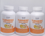 3x Wellness Garden Turmeric w/ Ginger Inflammatory &amp; Digestion 90 Capsul... - $47.99