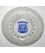 Vintage 60s-70s SUFFOLK COUNTY New York Police PBA Glass ASHTRAY Long Is... - $2,398.79 MXN