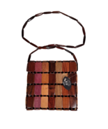 Bolso Grande All Wood Purse Shoulder Bag Handmade in Costa Rica Exotic W... - £23.60 GBP