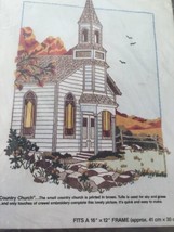COUNTRY CHURCH Paragon Stitchery Crewel Embroidery Kit New Sealed Vintag... - $15.58