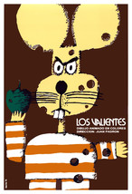 18x24&quot;Decoration CANVAS.Interior room design.Los valientes.Angry mouse.6449 - £46.28 GBP