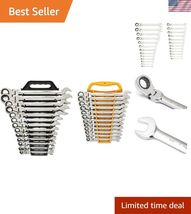 25-Pc. Flex Combination Ratcheting Wrench Set, SAE/MM - - $657.87