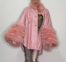 AMAZING Fur Leather Cape Coat 1980s, One size! Make offer welcome! - €4.049,94 EUR