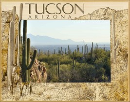 Tucson Arizona Laser Engraved Wood Picture Frame (5 x 7) - £24.93 GBP