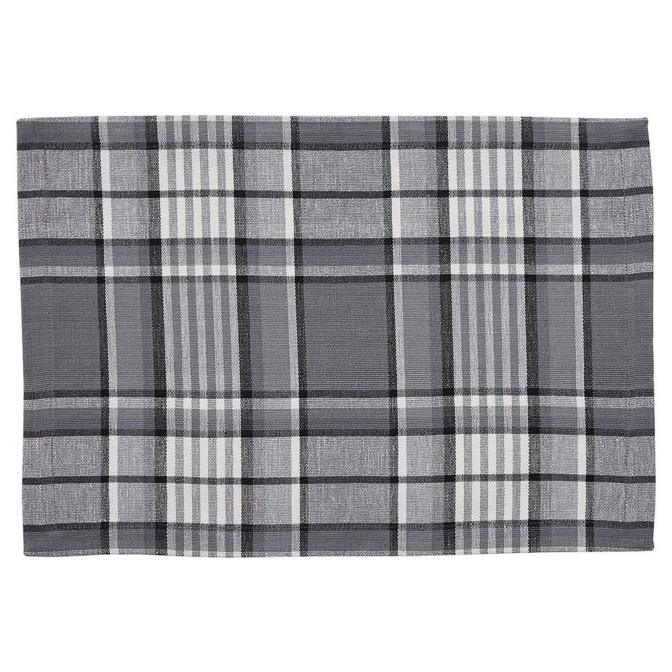 Timeless Gray Plaid Dining Placemats - $70.28