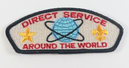 Vintage Direct Service Around the World Boy Scouts BSA Shoulder CSP Patch - $10.81 CAD