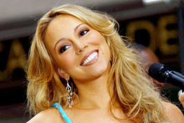 Mariah Carey close up smiling by microphone 11x17 Mini Poster - £10.37 GBP