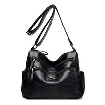 Vintage Women Shoulder Bag Branded Quality Leather Crossbody Bags Lady Plaid Cas - £37.37 GBP