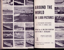 AROUND THE WORLD IN 1,000 PICTURES, HARDCOVER, First Edition 1954, 448 p... - £18.58 GBP