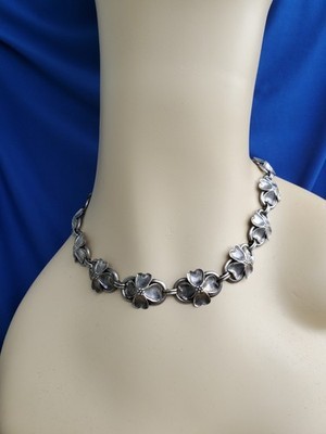 DANECRAFT 925 Sterling Silver Antique Art Deco Ornate Book Chain Necklace 16" Item image 7
