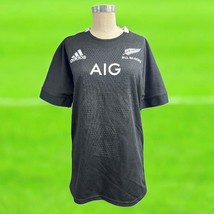 All Blacks AIG Adidas Rugby Jersey Shirt Size L - $755.16 MXN
