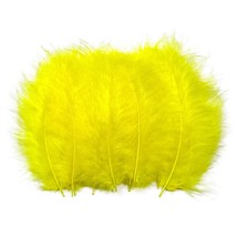 200Pcs 4-6 Inches Fluffy Turkey Marabou Feathers For Crafts Dreamcatcher Fringe  - £14.08 GBP
