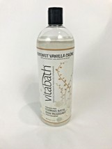 Vitabath Foaming Bath Shower Gel Coconut Vanilla Creme Jumbo Size 38 oz - $19.00