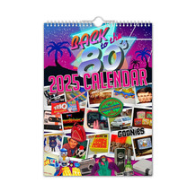 Back to the 80’s - 2025 Wall Calendar - Gag Funny Nostalgic Gift Idea Fun NEW - £11.00 GBP