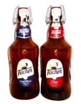 2 Fischer +2009 Strasbourg Empty Fliptop French Beer Bottles - $14.50