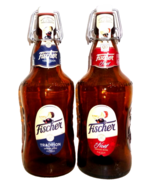 2 Fischer +2009 Strasbourg Empty Fliptop French Beer Bottles - $14.50