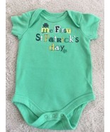 My First St Patrick’s Day Green Shamrocks Short Sleeve One Piece 0-3 Months - $5.99 CAD