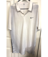 Nike Tiger Woods Collection White Fades to Black Mens XL Polo Shirt - $20.31 CAD