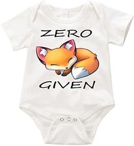 VRW Zero fox given unisex Onesie Romper Bodysuit (12-18months, White) - £11.61 GBP