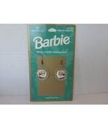 1996 Mattel Barbie Accessories Pierced Earrings with Barbie Photo Hallmark - £6.21 GBP
