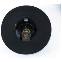 Mens Hat By BRUNO CAPELO Australian Wool Wide Brim Fedora Duke DU720 Black image 2