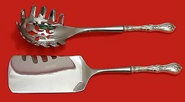 Violet by Whiting Sterling Silver Italian Pasta Server Set 2pc HHWS  Custom - £145.94 GBP