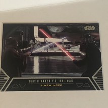 Star Wars Galactic Files Vintage Trading Card #DF-8 Darth Vader Vs Obi Wan - £2.36 GBP