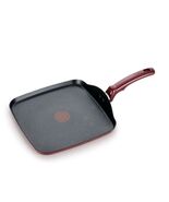 T-FAL ~ RED ~ 10.25&quot; Square Griddle ~ Non-Stick ~ Thermo-Spot ~ Oven Safe - $639.73 MXN