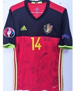 Jersey / Shirt Belgium Adidas Uefa Euro 2016 #14 Mertens - Autographed  ... - £978.92 GBP