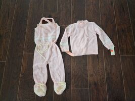 Vintage 1970-80s Baby Girl Pink Knit Jumper And Sweater Set 6 Months - $24.75