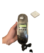 Vintage Radio Shack 43-3909 Telephone Metalic Silver Slimline Desk Wall ... - $111.38 MXN