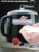 Donvier Premier Ice Cream Maker Red, 1 Quart - £62.66 GBP