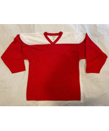 ATHLETIC KNIT AK RED / WHITE HOCKEY JERSEY SIZE MEDIUM NUMBER 4 ON BACK,... - £9.51 GBP