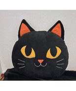 Halloween Black Cat Head Throw Pillow 11 x 15&quot; Unbranded - $313.52 MXN