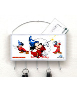 Mickey Mouse Mail Organizer, Mail Holder, Key Rack, Mailbox, Sorcerer Mi... - £26.06 GBP