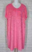 JOH Audrey Shift Dress Faux Suede V Neck Bubblegum Pink NWT XLarge - $74.24