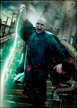Harry Potter Deathly Hallows Voldemort with Wand Art Image Refrigerator Magnet - £3.12 GBP