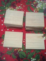 Wood Blocks Treated 2&quot; X 4&quot; X 4&quot; Wood Treated Block 6 Piece Lot Building... - £28.32 GBP