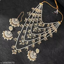 Kundan Indian 2023 Latest Design jewelry Set Earrings necklace sabyasachi37 - £28.41 GBP