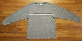 Logo Athletic Men Mens Man Grey Gray Long Sleeve Tee T-Shirt Medium M - $29.99
