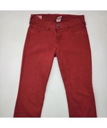 True Religion Halle Womens Skinny Jeans Red Denim Size 27 - £10.85 GBP