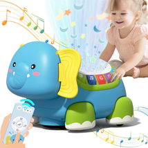 Crawling Baby Toys,Infant Tummy Time Toys 6 to 12 Months with Star Projector Mus - £18.77 GBP