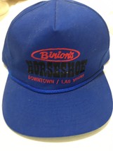 Binion&#39;s Horseshoe Casino Hat RP Downtown Las Vegas 1990&#39;s Blue Snapback... - £29.77 GBP